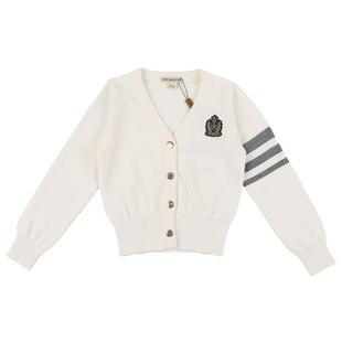 IVY HOUSE常春藤儿童装女童外套秋季款 开襟针织衫毛衣jk裙亲子装