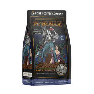 Bones Coffee-白骨咖啡 黑巧克力军团 深度烘焙调味咖啡豆 340g