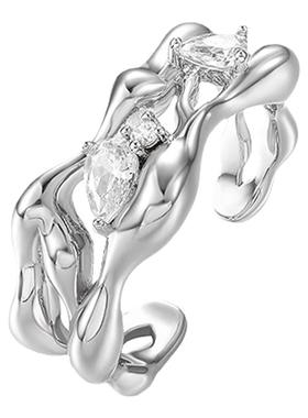 mfow蔓延耳骨夹戒指金属