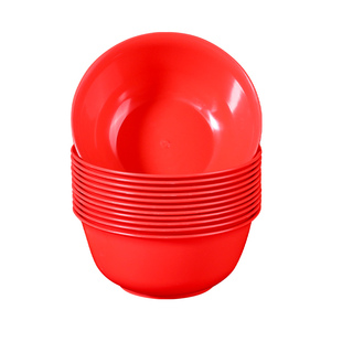 一次性碗筷套装结婚酒席稻壳餐具过年筷子碗红色质量好的一次性碗