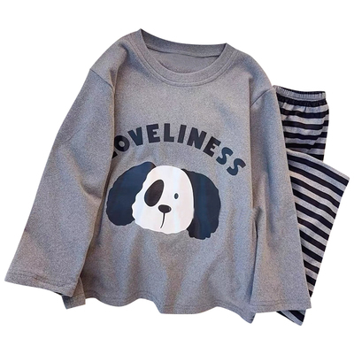 双面德绒睡衣男童2025新款秋冬款中大童男孩青少年儿童家居服套装