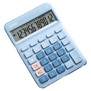 伊达时复古电子计算器12位大屏幕简约时尚网红款语音款财务会计办公学生用计算机器可爱高颜值商用带声音包邮