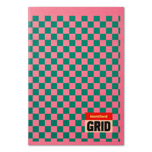 『Montilord』薄线装本B5GRID缝线本软抄本纹理网格致格子大中学生棋盘格记事本好用好看高颜值软皮笔记本ins