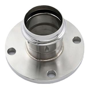 304不锈钢双卡压法兰转换接头卡压管件薄壁法兰直接管子穿线配件