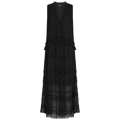 重工司马克15米对丝无袖连衣裙