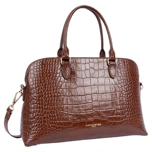 Lancaster兰卡斯特 Exo系列双面纹理牛皮贝壳包大号公文包