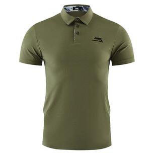 Jeep吉普夏季运动polo衫男商务透气爸爸短袖户外休闲徒步速干衣