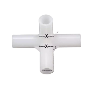 细硬管件圆管弯头立体三通四通水管直接塑料小管子连接件架子接头