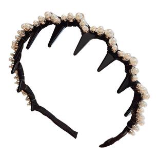 高颅顶珍珠发箍女款2025新款秋冬发带日常外戴洗脸头箍压发卡头饰