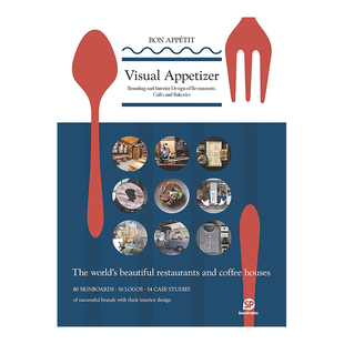 【现货】美味餐饮设计:品牌空间全掌握 Visual Appetizer 平面设计 室内装潢 英文原版图书书籍进口