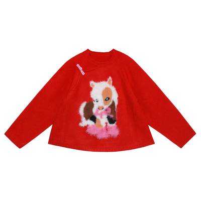 【穿粉靴的小马】新中式拜年毛衣