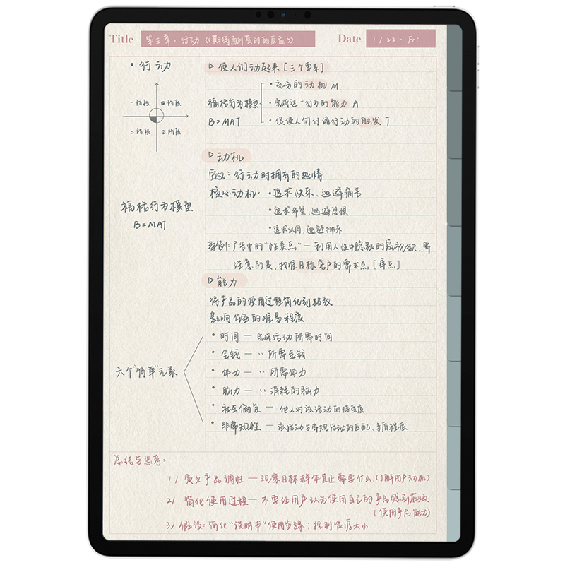 原创内页|平板笔记模板日程计划goodnotes电子手帐iPad笔记詹詹