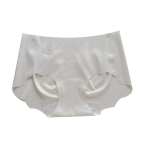 冰丝奶皮裤!加长裆7A抑菌蚕丝无痕内裤健身3D蜜桃臀女士三角裤A类