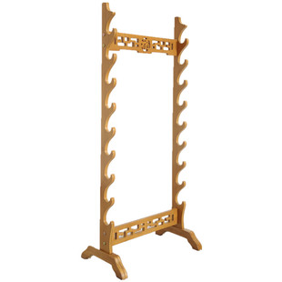 龙泉镇宅刀剑架楠竹落地兵器架剑托多层宝剑架笛子架箫架武器架子