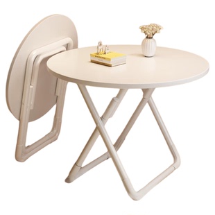 免安装可折叠桌子圆桌家用小户型餐桌简易阳台小方桌便携式摆摊桌