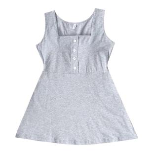 胖mm吊带背心带胸垫活动罩杯可拆卸夏宽松大码女遮肚中长款打底衫