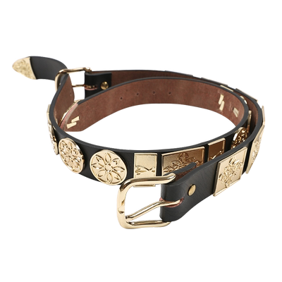 重回汉唐劲草双扣腰带直裰圆领袍