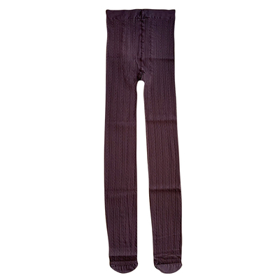 复古微透50D高弹条纹连裤袜