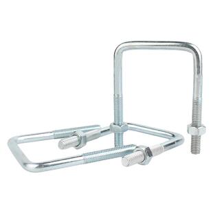 镀锌直角U型螺栓U形螺丝管卡管夹固定卡扣带螺母套装M6M8M10M12