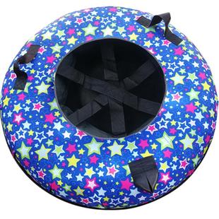 滑雪圈七彩旱滑道轮胎滑草板滑雪板冰上雪上玩具儿童迷彩加厚耐磨