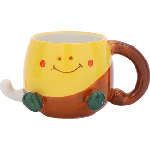 可爱少女心陶瓷家用盘子勺子水果沙拉碗高颜值的浮雕早餐碗喝水杯