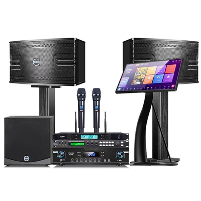 现代家庭KTV音响点歌机全套