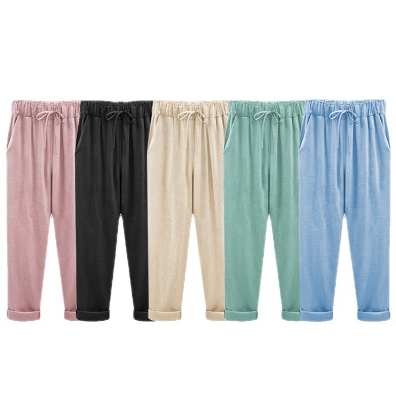 women pants plus size trouser colours elastic summer clothes