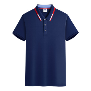 冰丝棉POLO衫定制t恤夏季定制印logo广告文化衫工衣厂服团队公司
