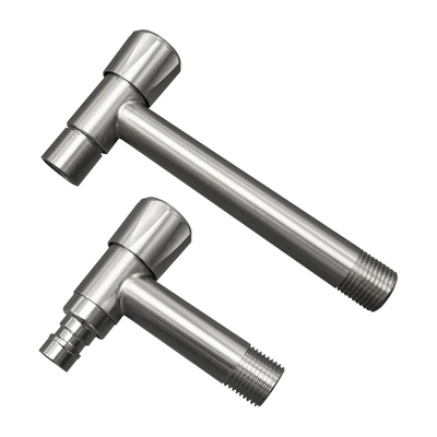 304不锈钢加长水龙头4分入墙式