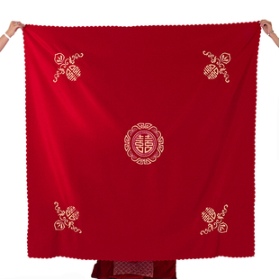 结婚包袱皮刺绣束口福袋女方陪嫁聚宝盆抽拉包裹红布婚庆用品大全