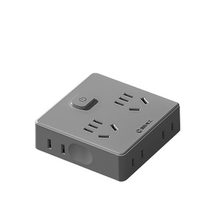 国际电工插座转换器多孔86型1转4家用带开关明装电源转换插头面板