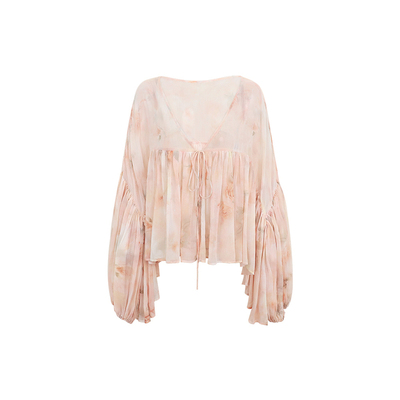 POET WONG【玲珑生风】巨仙巨显白 独家梦幻柔焦花色双版本连衣裙