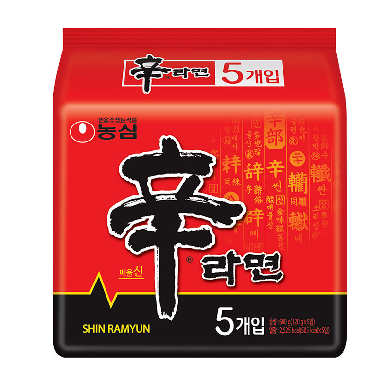 120g韩式方便速食整箱农心辛拉面