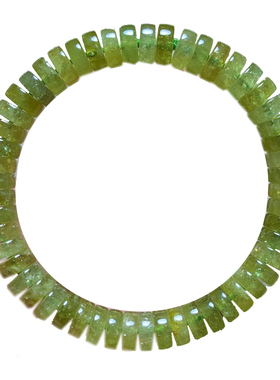 天然沙弗莱石榴石盘珠手链