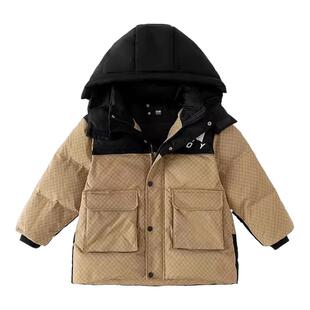 小象汉姆男童羽绒服中长款儿童冬装外套2026新款保暖极寒加厚户外