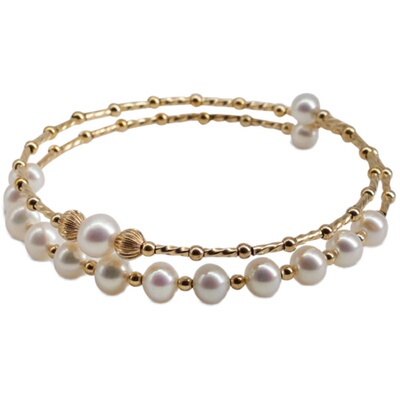复古双层气质珍珠手链