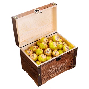 【禧物社】华源小青柑新会柑云南勐海普洱熟茶柑普茶木箱礼盒500g