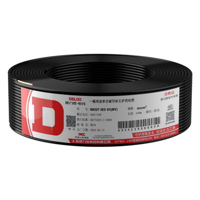 德力西电气BV电线无氧铜芯足米