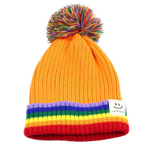 秋冬薄款儿童帽子男童单层针织帽中大童毛线帽女宝宝套头帽3-6岁