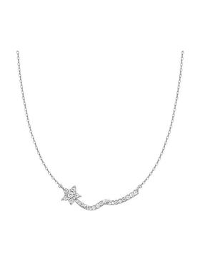 【自营】HEFANG Jewelry/何方珠宝百搭流星飘带锁骨链 修饰锁骨