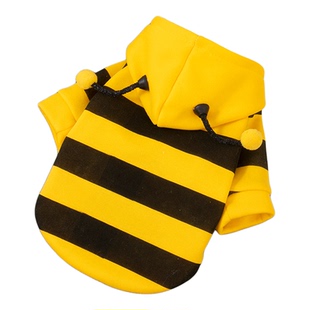狗狗衣服秋冬款蜜蜂装小柯基泰迪比熊贵宾小型犬宠物保暖猫咪卫衣