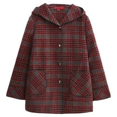 依佈中老年女士2025冬装新款羊毛大老年人洋气妈妈装双面呢外套