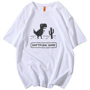 夏季嘻哈潮牌ulzzang街拍日系半袖卡通动漫印花短袖t恤 男女同款