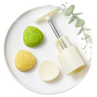 月饼模具绿豆糕点心栗子做山药糕花手压式烘焙家用按压造型磨具专