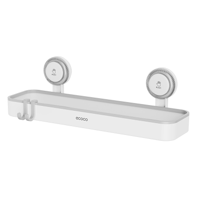ecoco卫生间置物架浴室吸盘墙上收纳卫生间厕所专用免打孔壁挂架