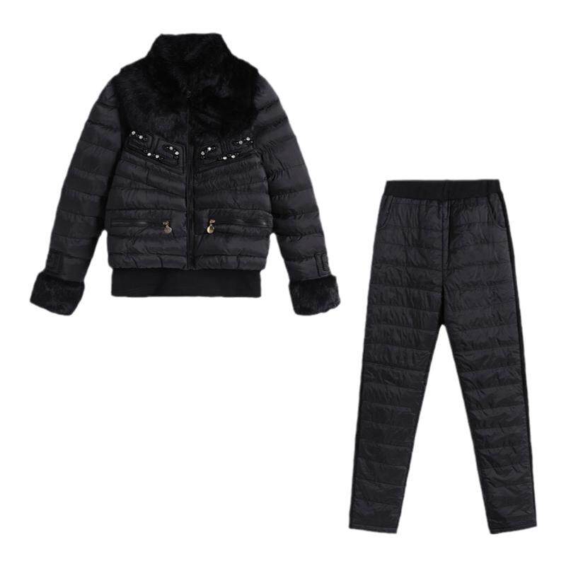 三件套羽绒棉服马甲棉服时尚修身