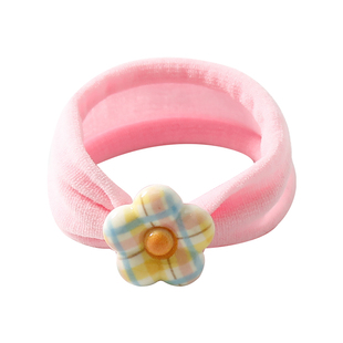 儿童糖果色花朵面膜肌发圈女童宝宝高弹力发绳扎头发皮筋柔软头绳
