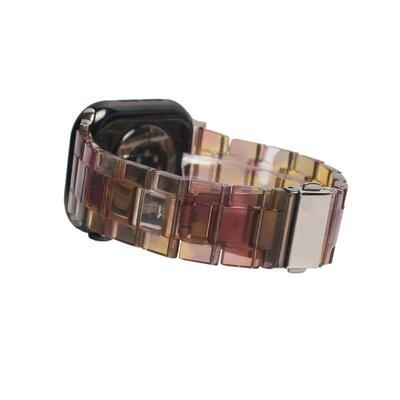 适用苹果手表树脂表带高级感玳瑁