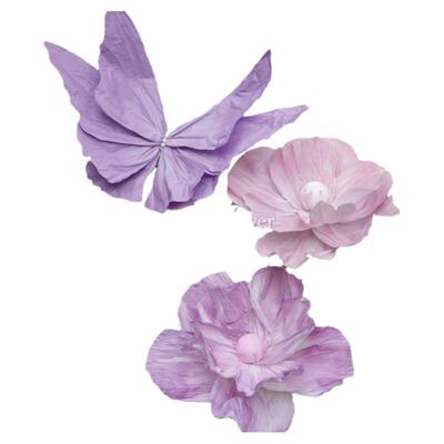 巨型纸艺虞美人立杆道具仿真花
