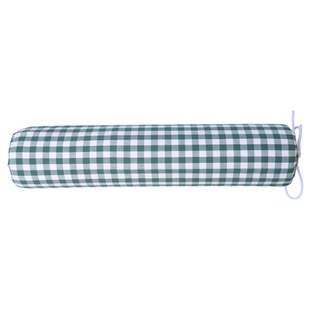 A类水洗棉圆柱形枕套100%纯棉格子护颈椎夹腿糖果抱枕外套不含芯